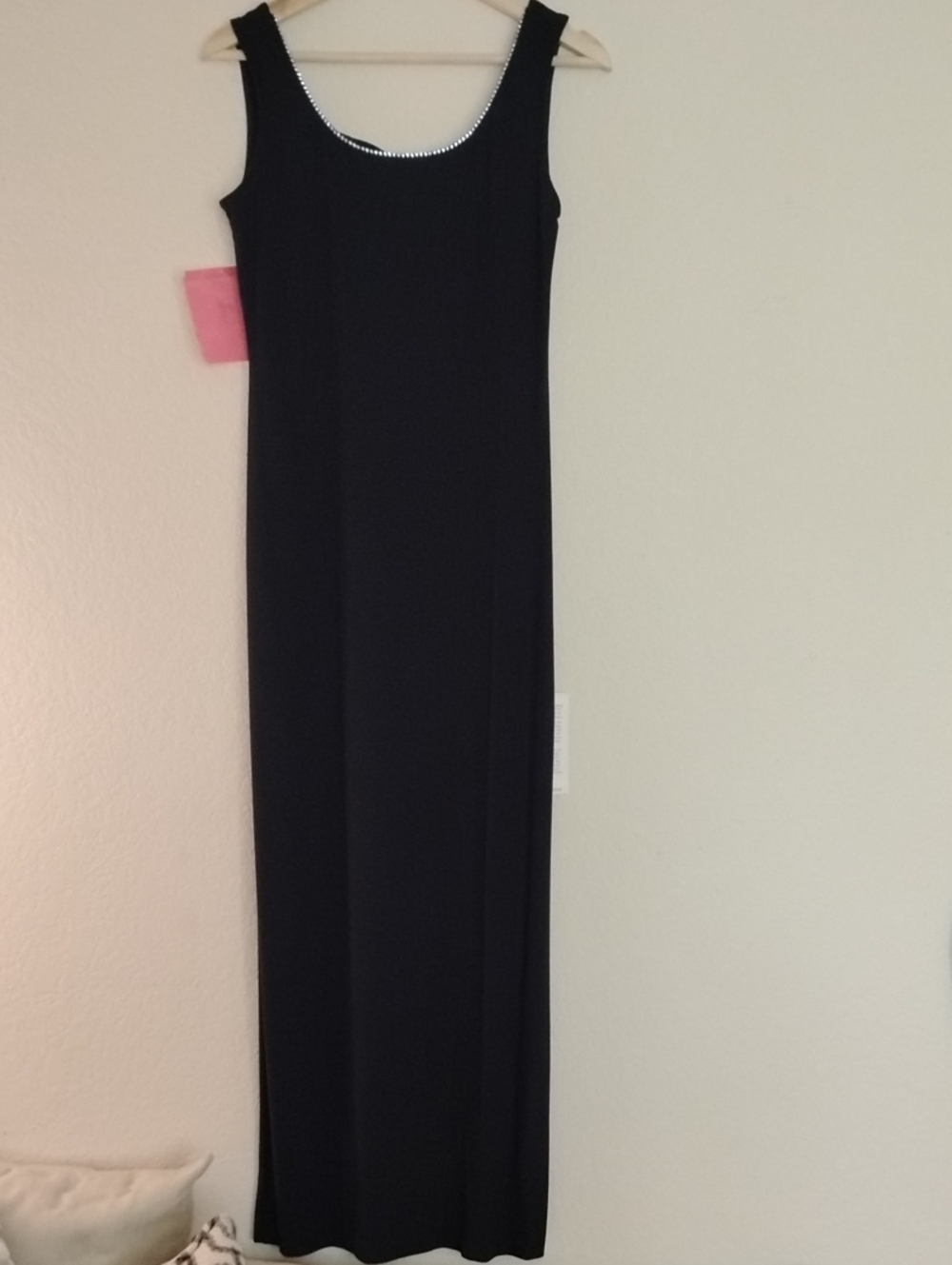 Alex Evenings-Nordstrom Dark Navy Maxi Dress& Cover With Diamond Detailing - Picture 2 of 12